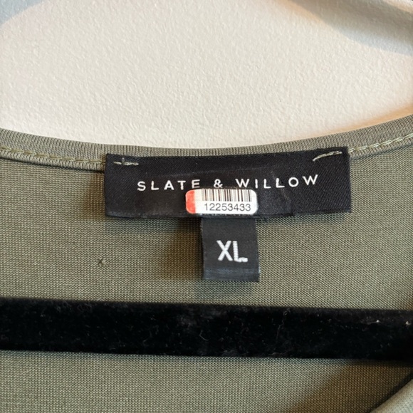 Slate & Willow Green Side Twist Maxi Tank Dress XL Modal Lightweight - Picture 8 of 9